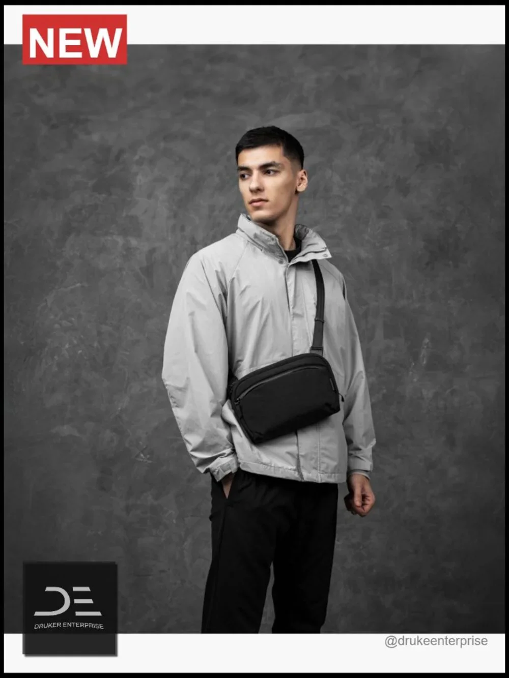 Crossbody Sling Bag for Men Travel with Quick Release Shoulder Strap